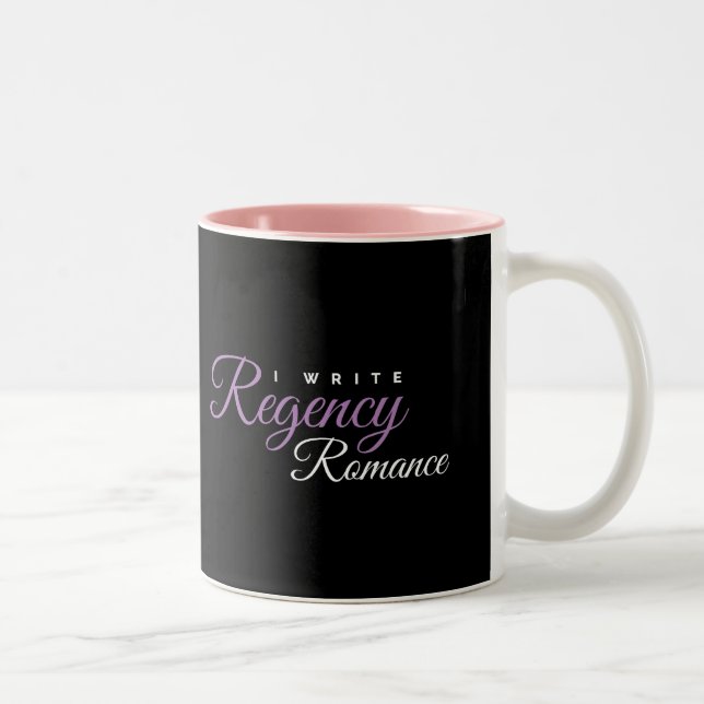 Tasse 2 Couleurs J'écris Regency Romance (Droit)