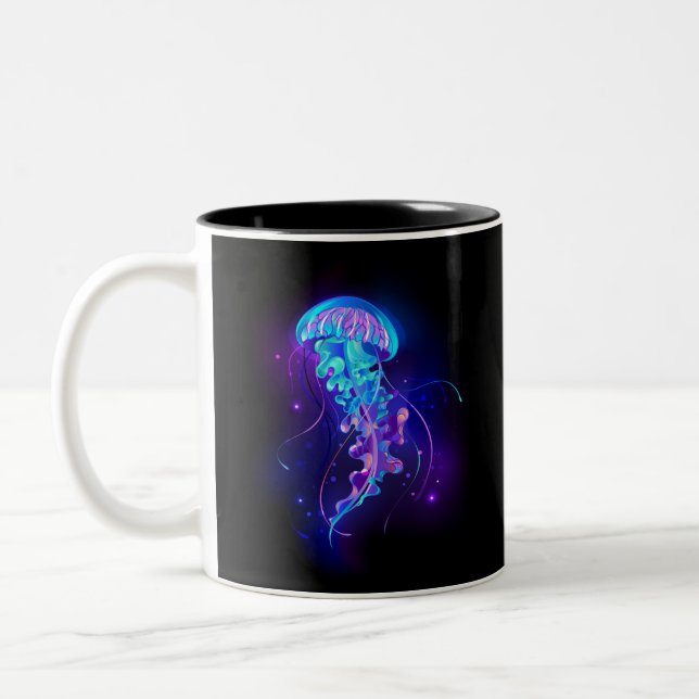 Tasse 2 Couleurs Jellyfish éclatante couleur (Gauche)