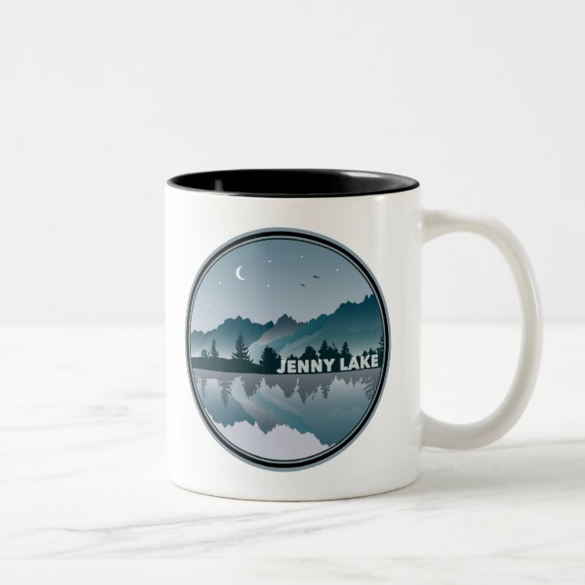 Tasse 2 Couleurs Jenny Lake Grand Teton National Park Réflexion (Droit)