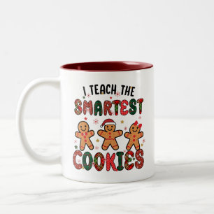 Tasse 2 Couleurs J'enseigne les cookies les plus intelligents ensei