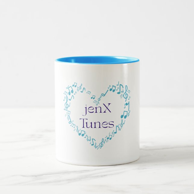 Tasse 2 Couleurs jenX Tunes (Centre)