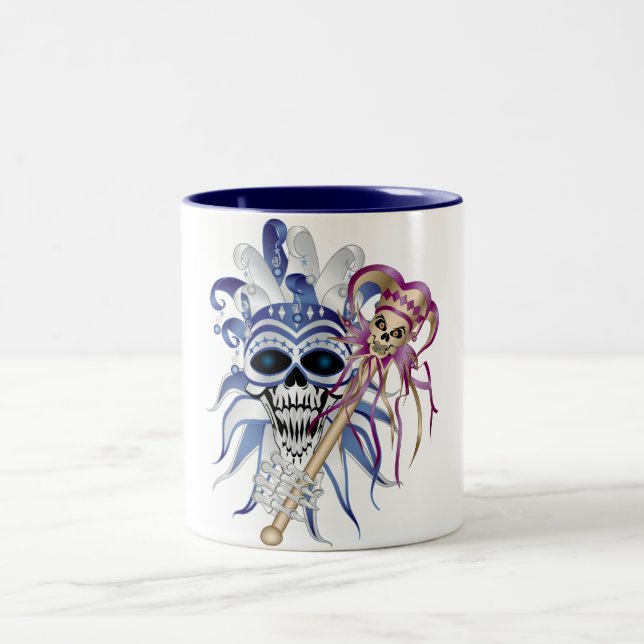 Tasse 2 Couleurs Jester Skull (Centre)