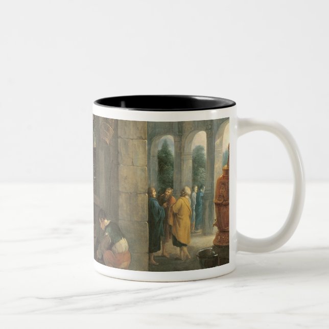Tasse 2 Couleurs Jésus à la maison de Martha et de Mary (Droit)