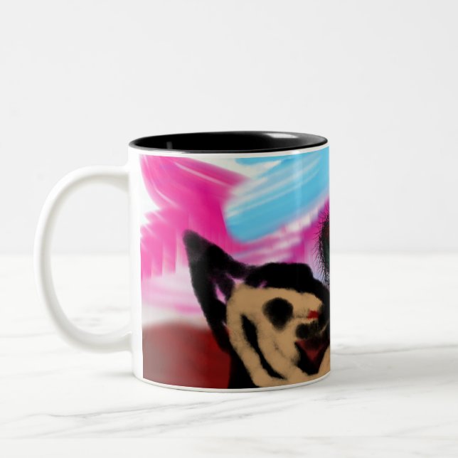 Tasse 2 Couleurs Jésus aime la joie (Gauche)