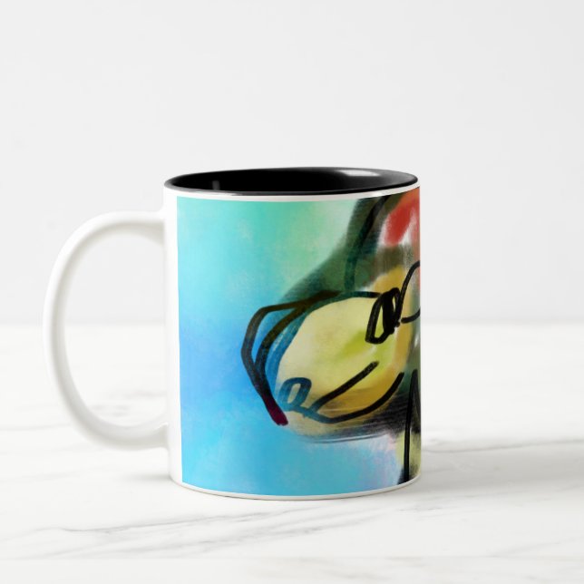 Tasse 2 Couleurs jésus aime les autres (Gauche)
