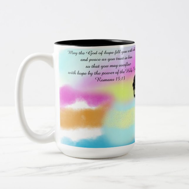 Tasse 2 Couleurs Jésus amour (Gauche)