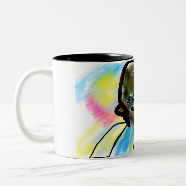 Tasse 2 Couleurs jésus amour n'abandonnez pas (Gauche)