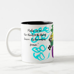 Tasse 2 Couleurs jesus amour pour toujours