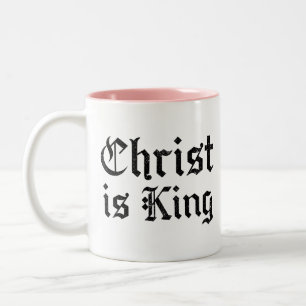 Tasse 2 Couleurs Jésus-Christ est Roi Gothique Art Grunge Blacklett