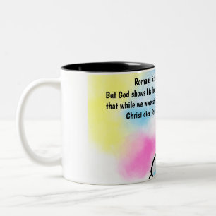 Tasse 2 Couleurs Jésus est ici 