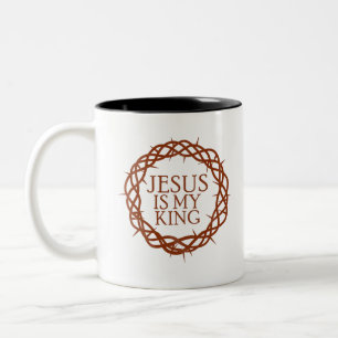 Tasse 2 Couleurs Jésus est mon roi