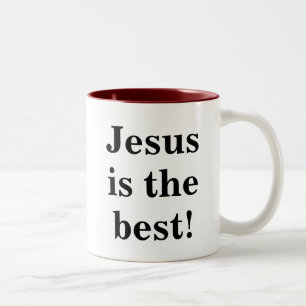 Tasse 2 Couleurs Jésus est mort pour que moi Jésus est le