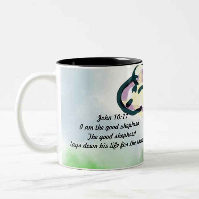 Tasse 2 Couleurs jésus est un ami (Gauche)