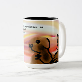 Tasse 2 Couleurs jésus ici