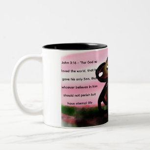 Tasse 2 Couleurs jésus ici appelle