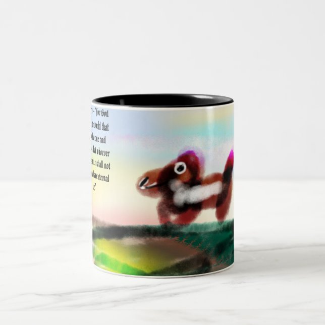 Tasse 2 Couleurs Jésus ici avec nous (Centre)