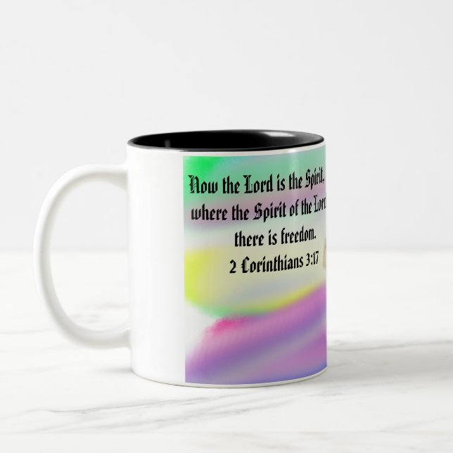 Tasse 2 Couleurs jesus liberté  (Gauche)