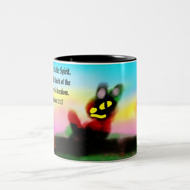 Tasse 2 Couleurs jesus liberté  (Centre)