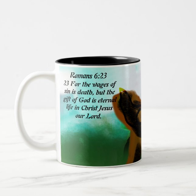 Tasse 2 Couleurs Jesus love you (Gauche)