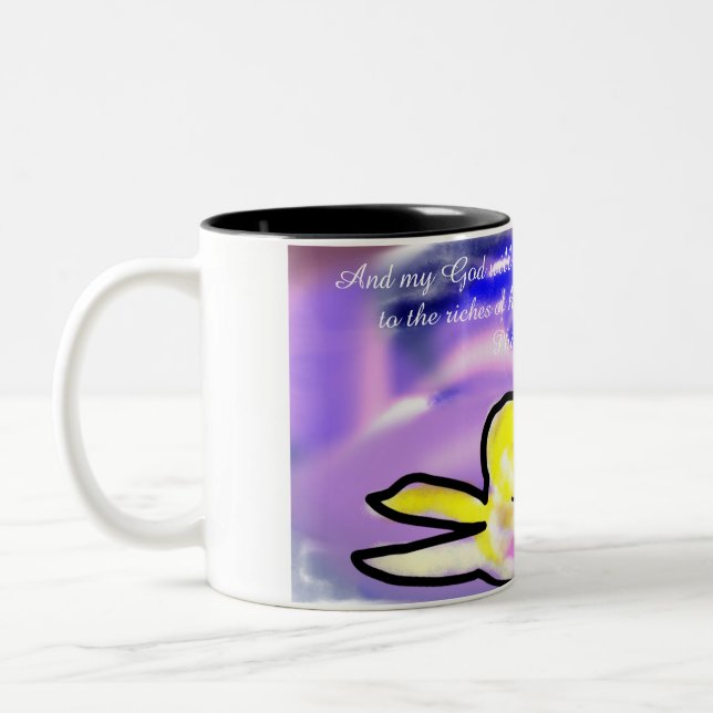 Tasse 2 Couleurs jésus riche  (Gauche)