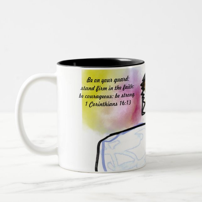 Tasse 2 Couleurs jesus roi  (Gauche)