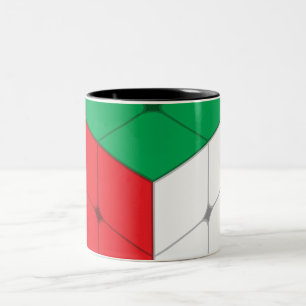 Tasse 2 Couleurs Jeu de puzzle de cube 
