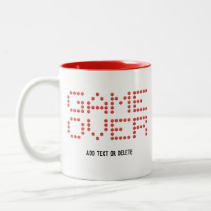 Tasse 2 Couleurs Jeu Vidéo de jeu sur Lettering Gamer D20 Dice