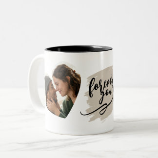 Tasse 2 Couleurs Jeune Couple Typographie d'image
