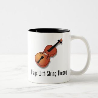 Tasse 2 Couleurs Jeux avec la théorie de ficelle - violon