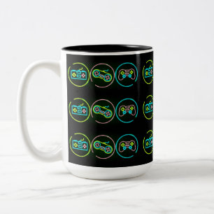 Tasse 2 Couleurs Jeux de Black & Neon