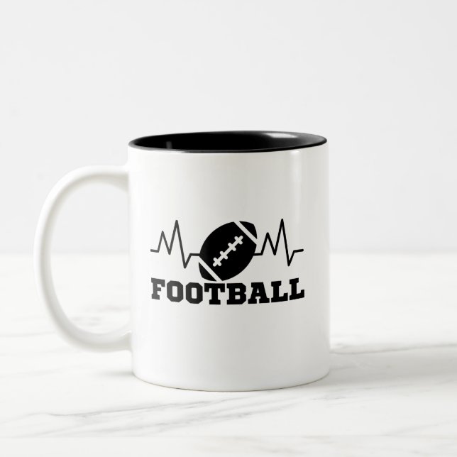 Tasse 2 Couleurs Jeux olympiques de football (Gauche)