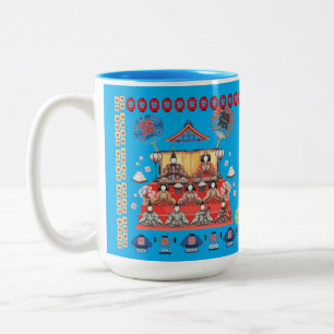 Tasse 2 Couleurs Jidai Matsuri azur Happy