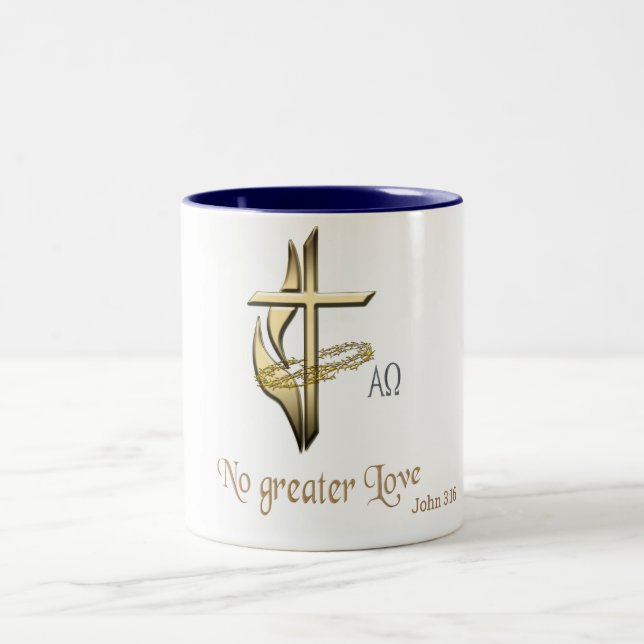Tasse 2 Couleurs John 3:16 (Centre)
