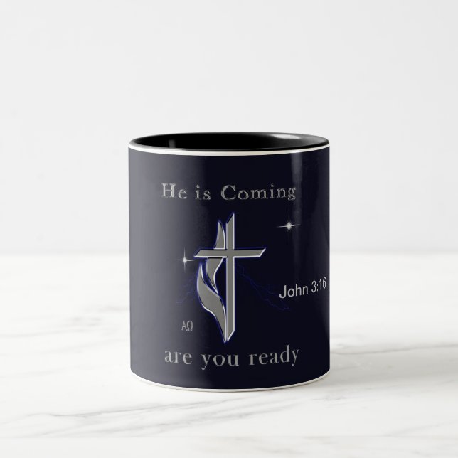 Tasse 2 Couleurs John 3:16 (Centre)
