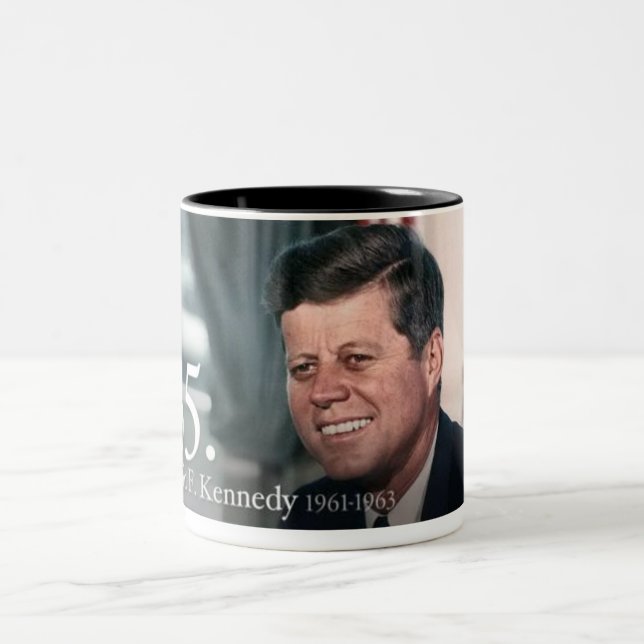 Tasse 2 Couleurs John F Kennedy (Centre)