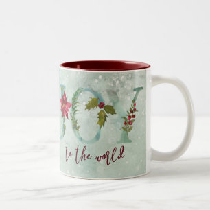 Tasse 2 Couleurs Joie au monde Noël vacances d'hiver