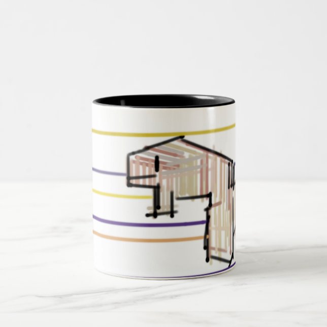 Tasse 2 Couleurs Joie d'été de la baleine blanche (Centre)