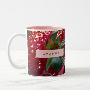 Tasse 2 Couleurs Joie Personnalisée de Fraise Juteuse
