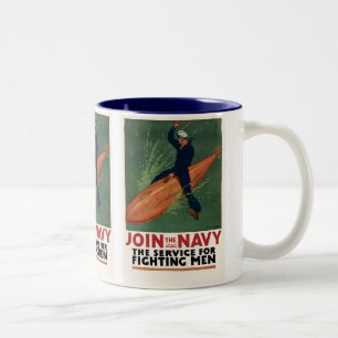 Tasse 2 Couleurs Joignez la marine
