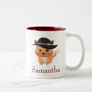 Tasse 2 Couleurs Joli chat