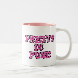 Tasse 2 Couleurs Joli dans le texte du crâne pointu, Joli dans le c