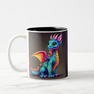 Tasse 2 Couleurs Joli dragon bébé