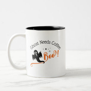 Tasse 2 Couleurs Joli Fantôme Boo a Besoin de Café Halloween