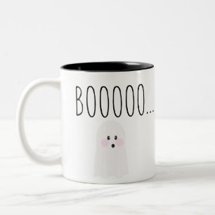 Tasse 2 Couleurs Joli fantôme d'Halloween Boooooooo