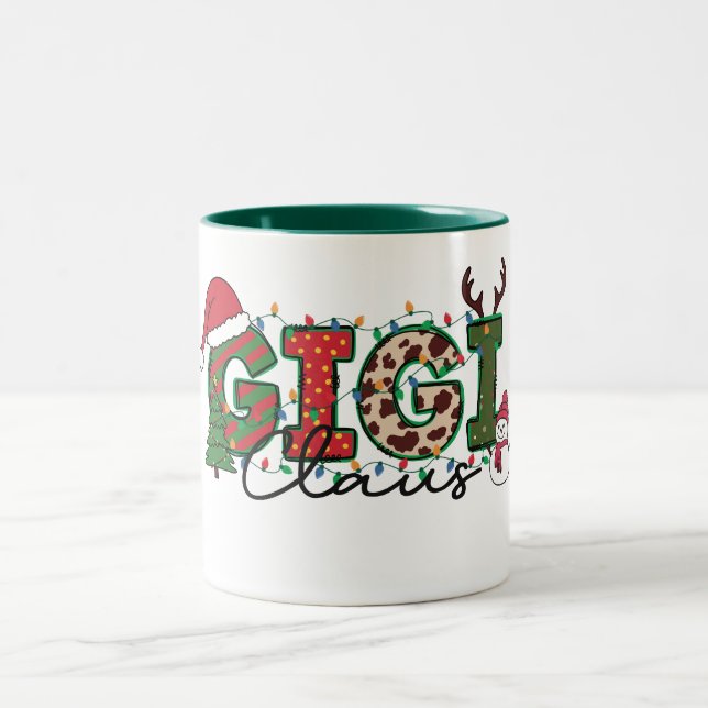 Tasse 2 Couleurs Joli Gigi Claus (Centre)