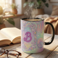 Joli Licorne Kawaii Pastel Arc-en-Ciel Magique