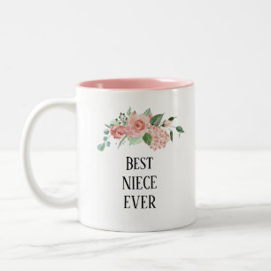 Tasse 2 Couleurs Joli    Nieceever floral personnalisé