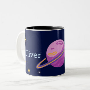 Tasse 2 Couleurs Joli nom personnalisé de l'espace extérieur du sys