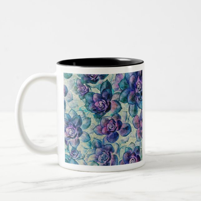 Tasse 2 Couleurs Joli #Succulent Plantes (Gauche)