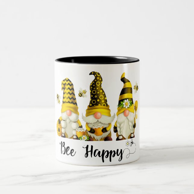 Tasse 2 Couleurs Jolie Abeille/Gnome (Centre)